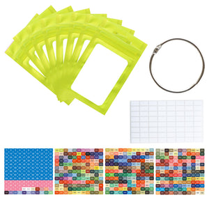 50pcs DIY Diamond Painting Tools Self Adhesive Bags for Craft Supplies (Green)