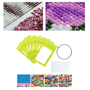 50pcs DIY Diamond Painting Tools Self Adhesive Bags for Craft Supplies (Green)