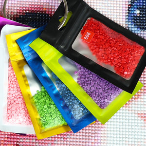 50pcs DIY Diamond Painting Tools Self Adhesive Bags for Craft Supplies (Green)