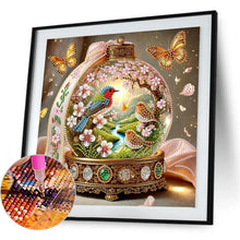 Load image into Gallery viewer, Crystal Ball Bluebird 30*30CM(Canvas) Partial Special Shaped Drill Diamond Painting
