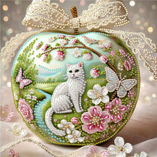 Load image into Gallery viewer, Crystal Ball Cat 30*30CM(Canvas) Partial Special Shaped Drill Diamond Painting
