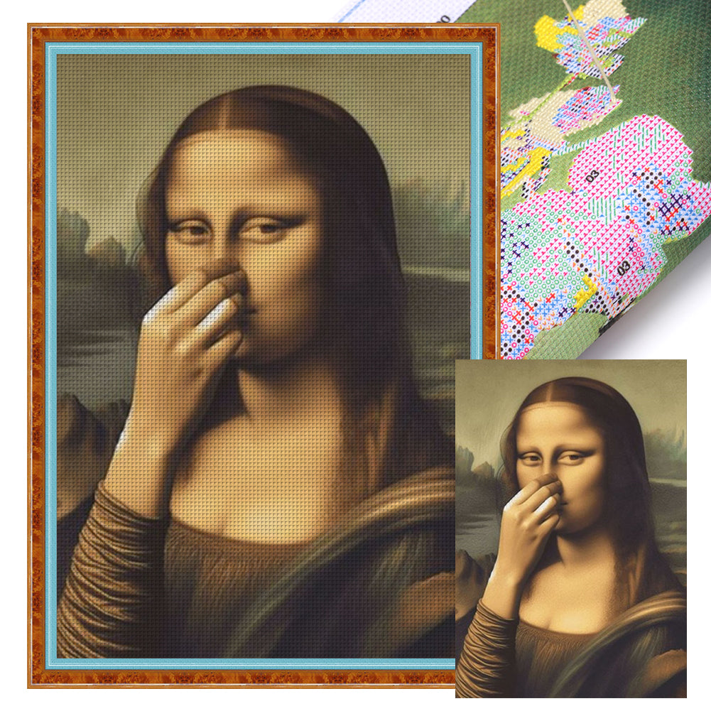 Mona Lisa-40*60CM  11CT Stamped Cross Stitch