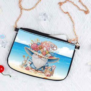 Colorful Pattern Diamond Painting Coin Chain Purse 5D Diamond Handmade Chain Bag