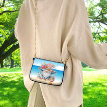 Load image into Gallery viewer, Colorful Pattern Diamond Painting Coin Chain Purse 5D Diamond Handmade Chain Bag
