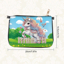 Load image into Gallery viewer, Colorful Pattern Diamond Painting Coin Chain Purse 5D Diamond Handmade Chain Bag
