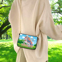 Load image into Gallery viewer, Colorful Pattern Diamond Painting Coin Chain Purse 5D Diamond Handmade Chain Bag
