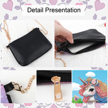 Load image into Gallery viewer, Colorful Pattern Diamond Painting Coin Chain Purse 5D Diamond Handmade Chain Bag
