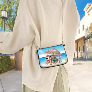 Colorful Pattern Diamond Painting Coin Chain Purse 5D Diamond Handmade Chain Bag