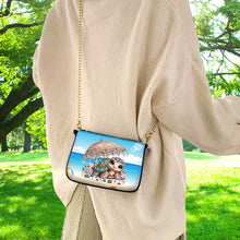 Load image into Gallery viewer, Colorful Pattern Diamond Painting Coin Chain Purse 5D Diamond Handmade Chain Bag
