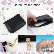 Load image into Gallery viewer, Colorful Pattern Diamond Painting Coin Chain Purse 5D Diamond Handmade Chain Bag
