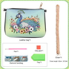 Load image into Gallery viewer, Colorful Pattern Diamond Painting Coin Chain Purse 5D Diamond Handmade Chain Bag
