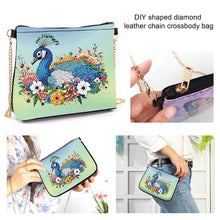 Load image into Gallery viewer, Colorful Pattern Diamond Painting Coin Chain Purse 5D Diamond Handmade Chain Bag
