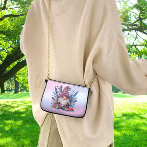 Colorful Pattern Diamond Painting Coin Chain Purse 5D Diamond Handmade Chain Bag