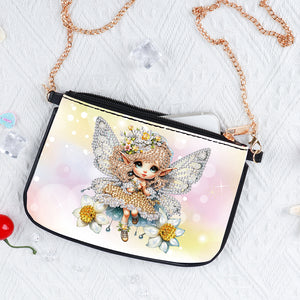 Colorful Pattern Diamond Painting Coin Chain Purse 5D Diamond Handmade Chain Bag