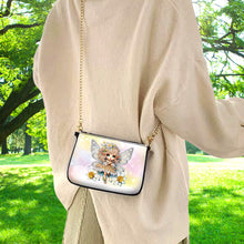 Load image into Gallery viewer, Colorful Pattern Diamond Painting Coin Chain Purse 5D Diamond Handmade Chain Bag
