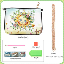 Load image into Gallery viewer, Colorful Pattern Diamond Painting Coin Chain Purse 5D Diamond Handmade Chain Bag
