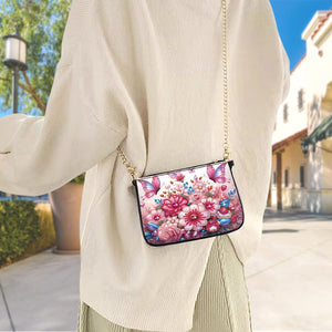 Colorful Pattern Diamond Painting Coin Chain Purse 5D Diamond Handmade Chain Bag