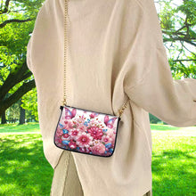 Load image into Gallery viewer, Colorful Pattern Diamond Painting Coin Chain Purse 5D Diamond Handmade Chain Bag
