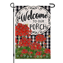Load image into Gallery viewer, Spring Tulip 5D DIY Diamond Outdoor Flags Double Sided Diamond Art Vertical Flag
