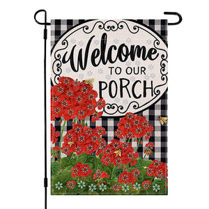 Spring Tulip 5D DIY Diamond Outdoor Flags Double Sided Diamond Art Vertical Flag