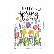 Load image into Gallery viewer, Spring Tulip 5D DIY Diamond Outdoor Flags Double Sided Diamond Art Vertical Flag
