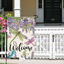 Load image into Gallery viewer, Spring Tulip 5D DIY Diamond Outdoor Flags Double Sided Diamond Art Vertical Flag
