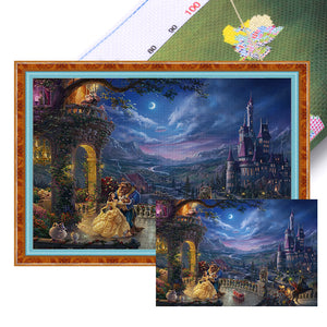 Beauty and the beast-70*50CM  18CT Stamped Cross Stitch