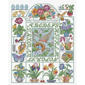 Spring garden-41*51CM  14CT Stamped Cross Stitch (Fairy Brand)