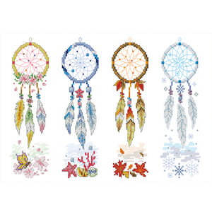 Dream catcher-38*29CM  14CT Stamped Cross Stitch (Xiaobai Brand)