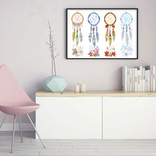 Load image into Gallery viewer, Dream catcher-38*29CM  14CT Stamped Cross Stitch (Xiaobai Brand)
