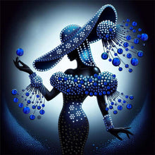 Load image into Gallery viewer, Elegant Lady-Woman 30*30CM(Canvas) Partial Special Shaped Drill Diamond Painting
