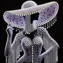 Load image into Gallery viewer, Elegant Lady-Woman 30*30CM(Canvas) Partial Special Shaped Drill Diamond Painting
