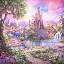 Load image into Gallery viewer, Purple scenery-90*89CM  14CT Stamped Cross Stitch (Xiaobai Brand)
