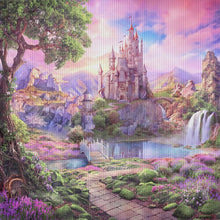 Load image into Gallery viewer, Purple scenery-90*89CM  14CT Stamped Cross Stitch (Xiaobai Brand)
