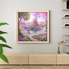 Load image into Gallery viewer, Purple scenery-90*89CM  14CT Stamped Cross Stitch (Xiaobai Brand)
