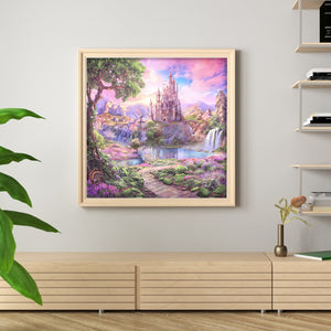 Purple scenery-90*89CM  14CT Stamped Cross Stitch (Xiaobai Brand)