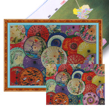 Load image into Gallery viewer, Chinese style - umbrella-124*89CM  14CT Stamped Cross Stitch (Xiaobai Brand)
