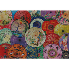 Load image into Gallery viewer, Chinese style - umbrella-124*89CM  14CT Stamped Cross Stitch (Xiaobai Brand)
