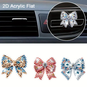 4pc Flower Animal DIY Diamond Painting Car Air Vent Clip Air Freshener for Adult