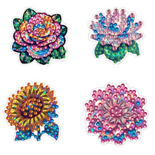 Load image into Gallery viewer, 4pc Flower Animal DIY Diamond Painting Car Air Vent Clip Air Freshener for Adult
