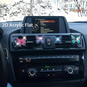 4pc Flower Animal DIY Diamond Painting Car Air Vent Clip Air Freshener for Adult