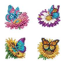 Load image into Gallery viewer, 4pc Flower Animal DIY Diamond Painting Car Air Vent Clip Air Freshener for Adult
