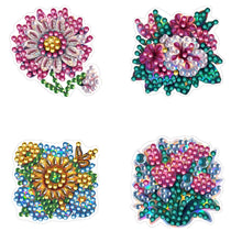 Load image into Gallery viewer, 4pc Flower Animal DIY Diamond Painting Car Air Vent Clip Air Freshener for Adult
