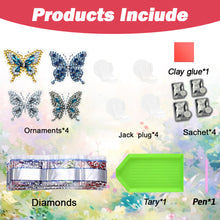 Load image into Gallery viewer, 4pc Flower Animal DIY Diamond Painting Car Air Vent Clip Air Freshener for Adult
