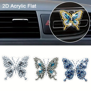 4pc Flower Animal DIY Diamond Painting Car Air Vent Clip Air Freshener for Adult