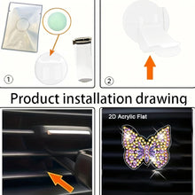 Load image into Gallery viewer, 4pc Flower Animal DIY Diamond Painting Car Air Vent Clip Air Freshener for Adult
