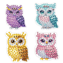 Load image into Gallery viewer, 4pc Flower Animal DIY Diamond Painting Car Air Vent Clip Air Freshener for Adult
