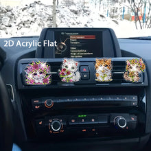 Load image into Gallery viewer, 4pc Flower Animal DIY Diamond Painting Car Air Vent Clip Air Freshener for Adult

