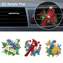 Load image into Gallery viewer, 4pc Flower Animal DIY Diamond Painting Car Air Vent Clip Air Freshener for Adult
