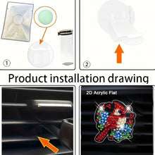 Load image into Gallery viewer, 4pc Flower Animal DIY Diamond Painting Car Air Vent Clip Air Freshener for Adult
